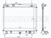 Toyota Yaris 2005-2011 JAHUTUSRADIAATOR JAHUTUSRADIAATOR mudelile TOYOTA YARIS (XP9) HB...