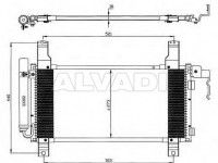 Mazda 6 (GG / GY) 2002-2008 konditsioneeri radiaator KONDITSIONEERI RADIAATOR mudelile MAZDA 6 (GG/G...
