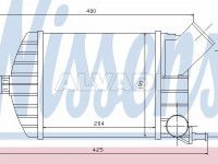 Fiat Punto 1999-2007 ÕHURADIAATOR (INTERCOOLER) ÕHURADIAATOR (INTERCOOLER) mudelile FIAT PUNTO ...