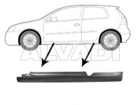 Volkswagen Golf 5 2003-2009 KÜLJEKARP KÜLJEKARP mudelile VW GOLF V (1K) Poolsus (vasa...