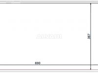 Opel Vivaro (A) 2001-2014 konditsioneeri radiaator KONDITSIONEERI RADIAATOR mudelile OPEL VIVARO K...