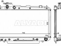 Toyota RAV4 (XA20) 2000-2006 JAHUTUSRADIAATOR JAHUTUSRADIAATOR mudelile TOYOTA RAV4 (XA2) Mud...
