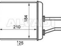 Alfa-Romeo 147 2001-2010 SOOJENDUSRADIAATOR SOOJENDUSRADIAATOR mudelile ALFA ROMEO 147 (937...