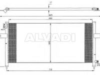 Nissan Pick Up / Navara / NP300 (D22) 1998-2014 konditsioneeri radiaator KONDITSIONEERI RADIAATOR mudelile NISSAN PICK U...