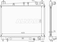 Toyota Yaris 1999-2005 JAHUTUSRADIAATOR JAHUTUSRADIAATOR mudelile TOYOTA YARIS (CP10) M...